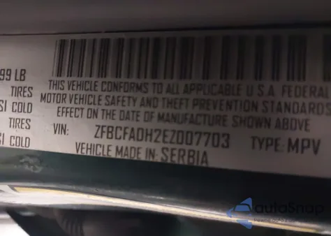 2014 Fiat 500L Trekking из США, поврежденный, VIN ZFBCFADH2EZ007703